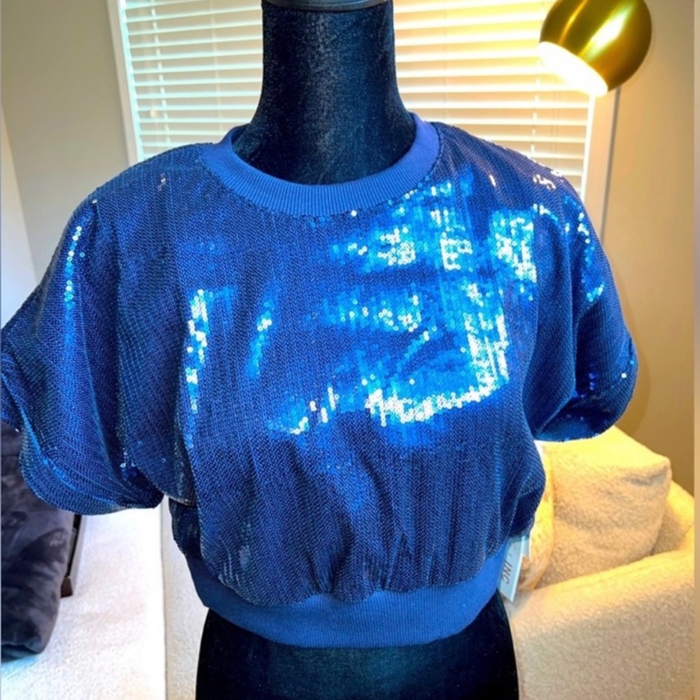 NWT ππINC SEQUIN TOP - Picture 4 of 5